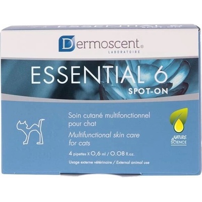 Dermoscent Essential 6 spot-on kočka 4x0,6 ml – Zboží Dáma