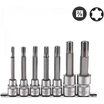 FORCE Нов Вложки 3/8" накрайник "RIBE" 3/8" и 1/2" Ribe к-кт 7 ч. / 3078A FORCE JN94052 (JN94052)