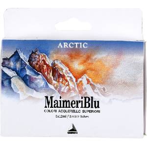 Maimeri Blu Ком лект акварелни бои Arctic 6 x 12 ml (M1698051)