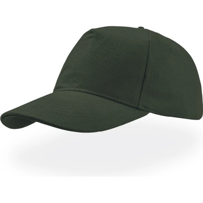 Atlantis Headwear Liberty Five 5 panelová baseballová COT33018054099 bottle gree Zelená lahvově