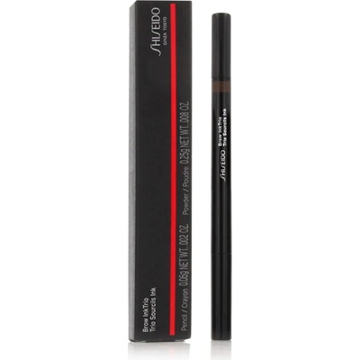 Shiseido Makeup Brow InkTrio ceruzka a púder na obočie s aplikátorom 03 Deep Brown 0,06 g