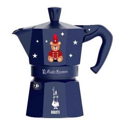 Bialetti Veselé Vánoce Moka Express 3tz Blue