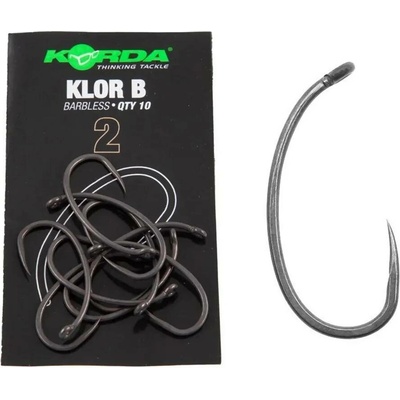 Korda Klor Hook Barbless vel.2 10 ks