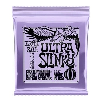 Ernie Ball Ultra Slinky Nickelwound Electric Guitar Strings 10 - 48