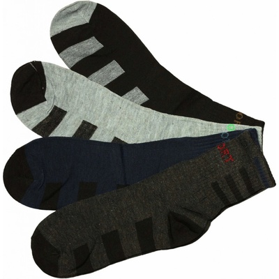 Pánske ponožky bavlna ZM-381 3 páry viacfarebná