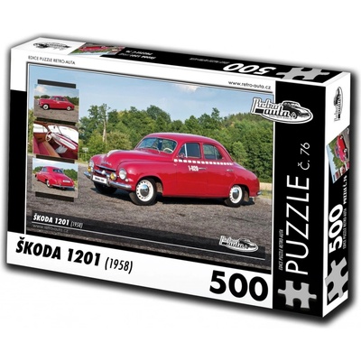 Retro-Auta č. 76 Škoda 1201 1958 500 dílků