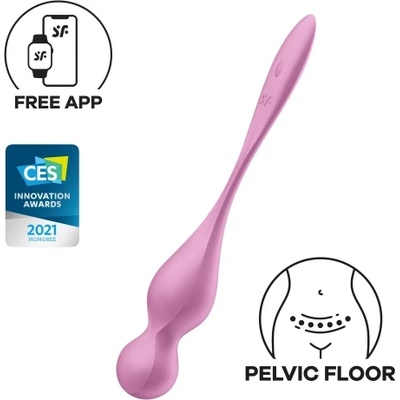 Satisfyer Вибриращи топчета с App Satisfyer Love Birds 1 розови