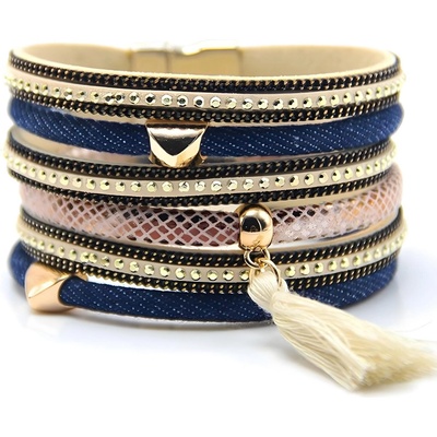 HARAHU Гривна je-17682 - Синя / Бяла kp17682 (je-17682)