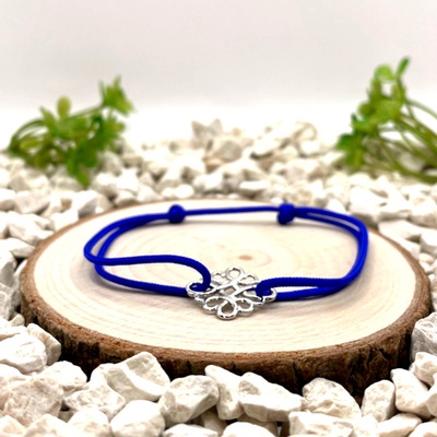 Certom Provázkový náramek se stříbrným přívěskem 0097