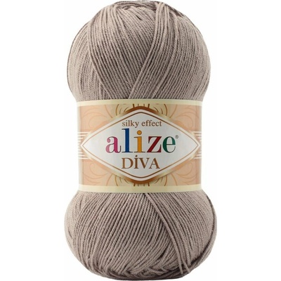 Alize příze Diva 167 krémově hnědá