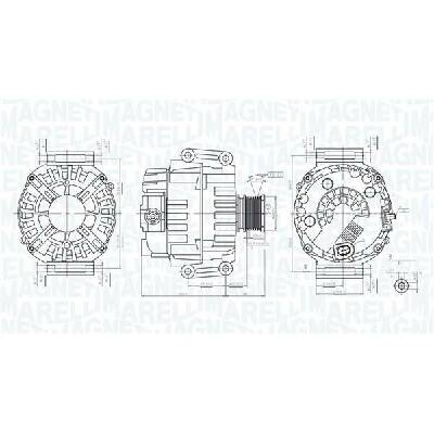 Alternátor MAGNETI MARELLI 063732072010