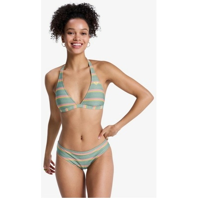 ROXY Ocean Dreamer Halter Hipster Oil Green Say It With Stripes