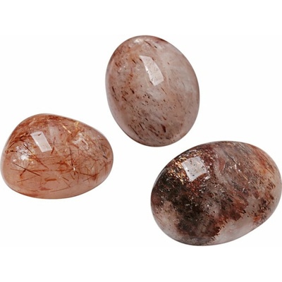 Nefertitis Hematoid (hematit v křišťálu) tromlovaný - XL - cca 3 - 4 cm