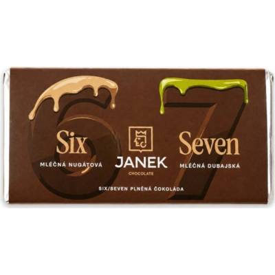 JANEK Jankova plněná čokoláda six seven 200 g