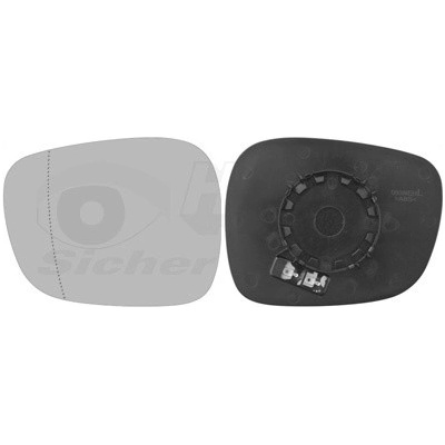 Sklo vonkajżieho zrkadla VAN WEZEL 0678837