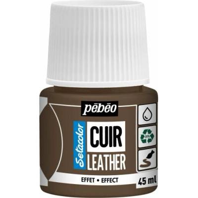 Pebeo Setacolor effect farba na kožu 45 ml metalická bronzová
