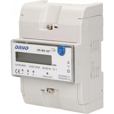 Elektroměr Orno 120 A 5 modulů IP20
