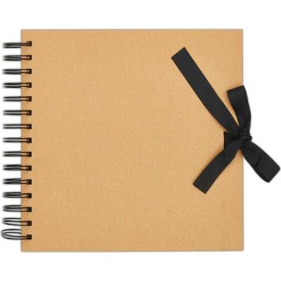WEST DESIGN PRODUCTS LIMITED West Design Album kroužkové se stuhou 20,5 × 20,5 cm (200 g/m2, 42 listů) - kraft