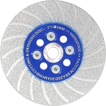 SHDIATOOL Диск диамантен, за рязане и шлайфане на порцелан, гранит, мрамор, 125 мм, m14, shdiatool (str1133)