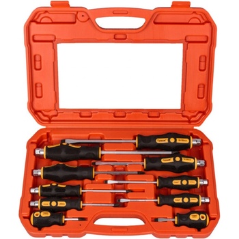 Sada úderových skrutkovačov 10 ks, magnetické hroty - HT241110