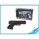 Dětské zbraně Mikro Trading Pistole na kuličky plast 22 cm s kuličkami na kartě