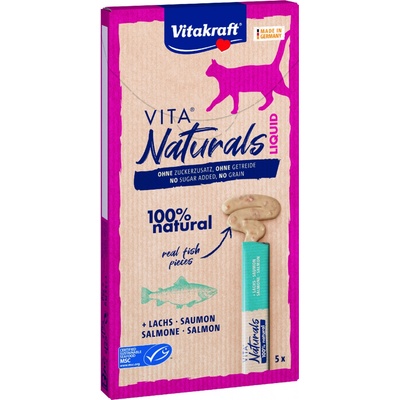 Vitakraft Vita Naturals liquid losos 5 x 15 g