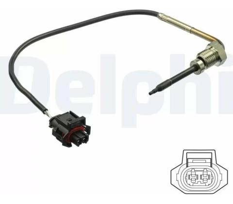 DELPHI Čidlo teploty výfukových plynů DF TS30208