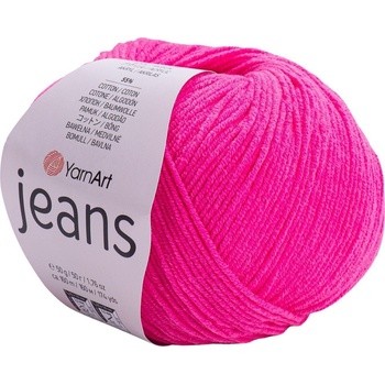 YARNART Jeans 59 Neon Pink Плетива прежда (Jeans 59)