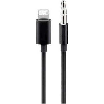 PremiumCord Apple Lightning audio redukční kabel na 3.5 mm stereo jack, 1 m, černý kipod50 – Zboží Živě