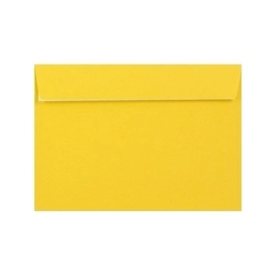 Obálka farebná C6 120g,114x162mm s pásikom,žltá (bal=5ks)