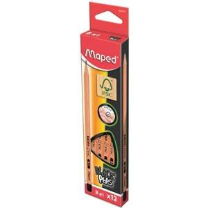 Maped Графитен молив, B, триъгълен, MAPED "BlackPeps" 850024FC (850024FC)