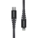 Swissten 71544010 dátový Lightning, 60W / 3A / 1x USB-C(M) / 1x Lightning(M), 1m, šedý