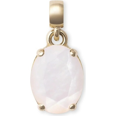 Daniel Wellington pozlátený prívesok s perleťou Mother of Pearl DW00401461