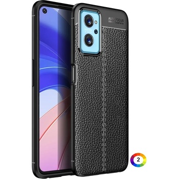 OPPO Realme 9i / Oppo A36 Удароустойчив Litchi Skin Калъф и Протектор