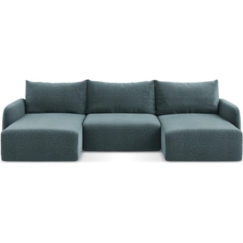 makamii Тюркоазен разтегателен ъглов диван с място за съхранение Kalena - Makamii (KALENA_UF_38_P1_C7)