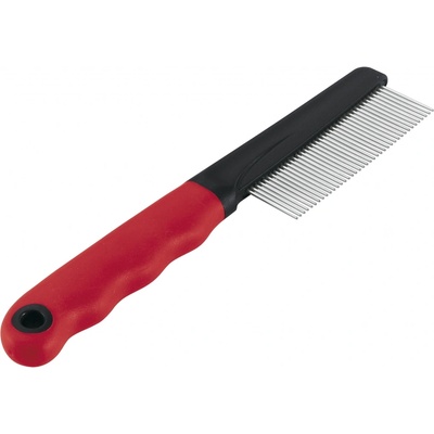 Ferplast GRO Hrebeň pre zvieratá s rukoväťou Steel comb 19,5 x 3 cm
