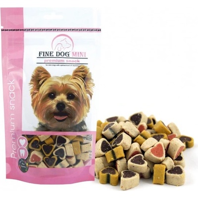 FINE DOG MINI Srdiečka Soft MIX 100 g