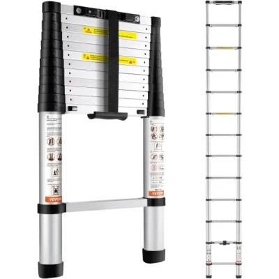 VEVOR Телескопична сгъваема стълба vevor vv-sslt-12.5/ 3.8 м (vv-sslt-12.5)