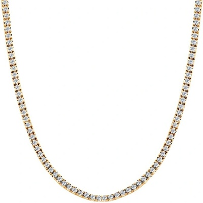 Savicki Náhrdelník žlté zlato, laboratórne diamanty SAV-N-TENIS-42CM-30SZ-20K-585-BDLAB-Z