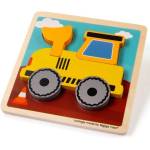 Bigjigs Toys Вложен пъзел Багер (BJ34058)