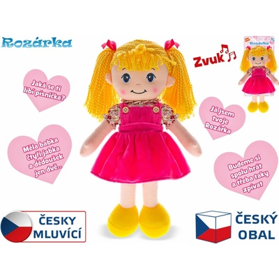 Mikro trading Rozárka 35 cm česky mluvící blondýnka