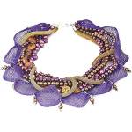 Dannyra Пищно колие в лилави нюанси 57 см Purple shine Dannyra Jewels