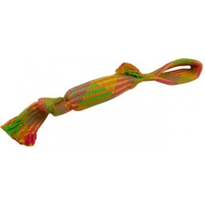 Papillon hračka tkane lano s lahvi 55 cm