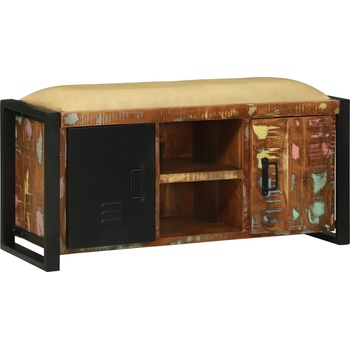 Image 1 of vidaXL Бенч Кабинет Многоцветен Масивна регенерирана дървесина (4013618)