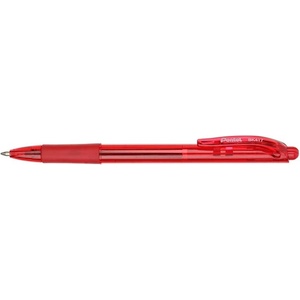 Pentel Химикалка, 0, 35 мм, с бутон, pentel "bk417", червена bk417-b (bk417-b)