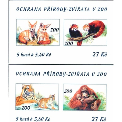 (2001) ZS 88 - 89 - Česká pošta - Ochrana přírody - zvířata v ZOO