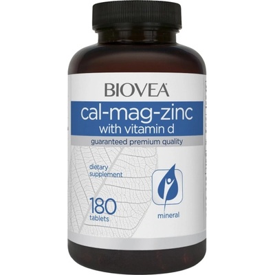 BIOVEA Cal-Mag-Zinc + Vitamin D [180 Таблетки]