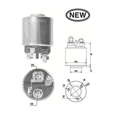 MAGNETI MARELLI Elektromagnetický spínač, startér 940113050540