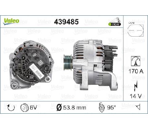 VALEO Alternátor 439485