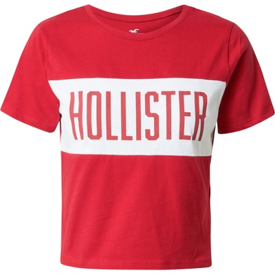 HOLLISTER Тениска червено, размер l